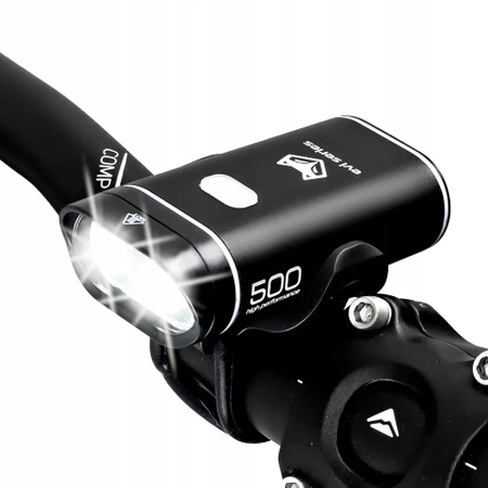 Lampka rowerowa EVI iLIGHT V500+ przednia latarka LED na USB