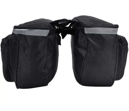 Bike pannier bag for carrier - large, roomy for bicycle