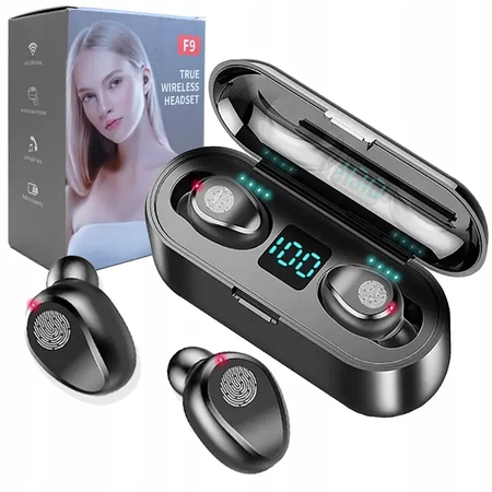 EVI TWS wireless headphones with powerbank and BT 5.1