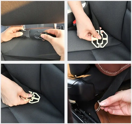 Organizér na autosedačku se stolkem, ochranný potah sedadla Eco-leather