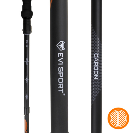 TREKINGOVÉ HOLE Chůze NORDIC WALKING HOLE CARBON Uhlíkové Vlákno | KARBONOVÉ