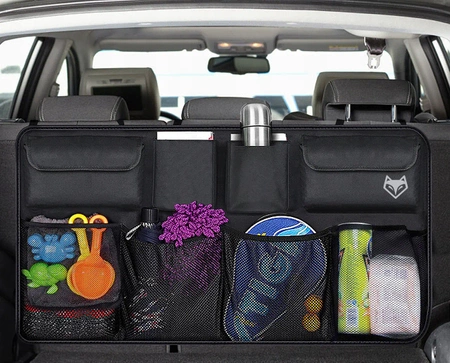 Boot organiser, backrest bag for the car