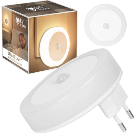 Lampka nocna LED do kontaktu z czujnikiem ruchu zmierzchu ZESTAW 4 sztuk