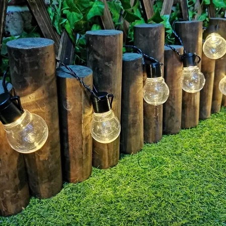 SOLAR GARDEN LIGHT GIRL 20x LED žárovky TWILIGHT SENSOR