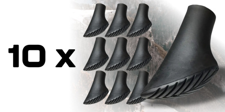 TIPS FOR NORDIC WALKING & TREKKING POLES Pads Boots x10 Pieces