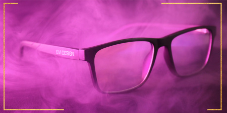 Computer Glasses Blocking 45% Blue Light, Anti-Blue Light, Black Case