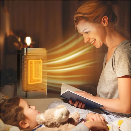 ELECTRIC HEATER Ceramic Column HEATER 1500W LED Timer Options RC