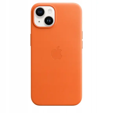 Original leather case for APPLE iPhone 14 - Orange (Orange) - MPP83ZM/A