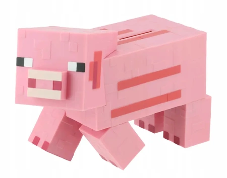 MINECRAFT Piggy bank Pig pixels