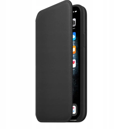 Original APPLE iPhone 11 Pro Leather FOLIO Case - Black (Black) - MX062ZM/A