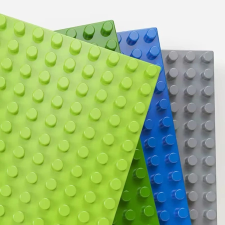 CONSTRUCTION PLATES for LEGO Duplo blocks 16x16 creative SET of 5 pieces light grey
