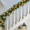 Christmas Tree Garland Dense Light Chain 280cm 50 LEDs + Decorations