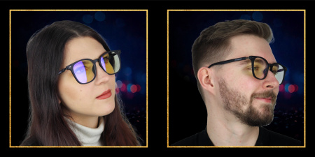 Computer Glasses Blocking 45% Blue Light, Anti-Blue Light, Black Case