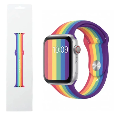 Originální řemínek pro Apple Watch 42 44 45mm - Duha (PRIDE EDITION) - MY1Y2AM/A