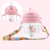 Sippy cup with weighted straw for learning to drink, Sippy bidon - colour pink