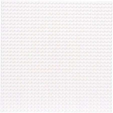 Construction board for LEGO STANDARD bricks - white