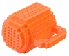 Creative LEGO Brick Mug with Starter Kit - Orange