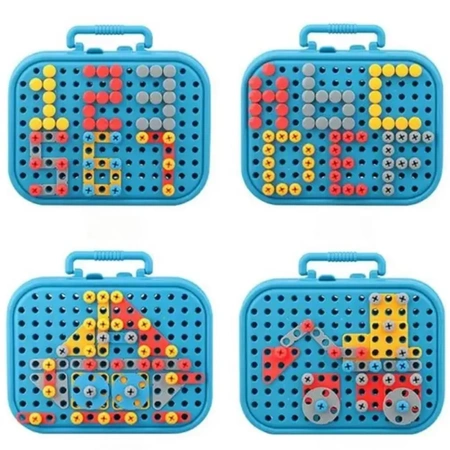 Building blocks for DIY UNICORN 3D MONTESSORI SCREWDRIVER