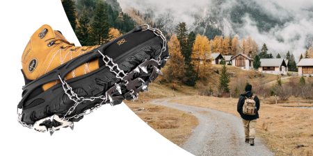 Protiskluzové mačky na boty, mačky na boty - trekové řetězy L 41-43