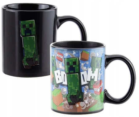 MINECRAFT ceramic thermoactive mug with Creeper BOOM