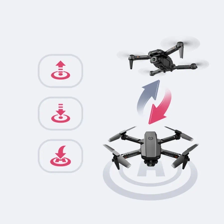 Drone EVI E90 PRO camera 4K HD WIFI toy, hover, range 250m + 3 batteries (3x20 min)