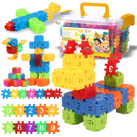 WAFFLE CONSTRUCTION BLOCKS EDUCATIONAL BUILDING PUZZLE FOR CHILDREN - 500 PCS