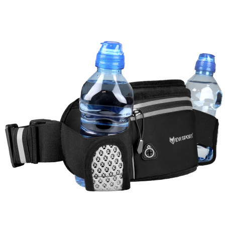 RUNNING BELT NORDIC WALKING WAIST BAG PHONE POCKET WATER BOTTLE DRINKING