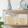 Set of 3x organisers (S, M, L), storage baskets, organising boxes - beige