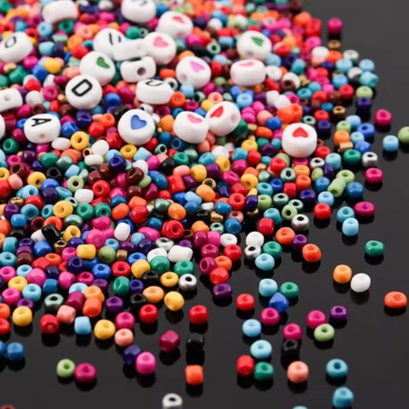 Korálky na náramky náhrdelníky šperky SADA kreativní DIY písmena