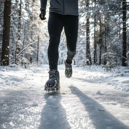 RACZKI NA BUTY Turystyczne ANTYPOŚLIZGOWE Łańcuchy KOLCE Trekkingowe ETUI - 41-43 Crampons Pro+