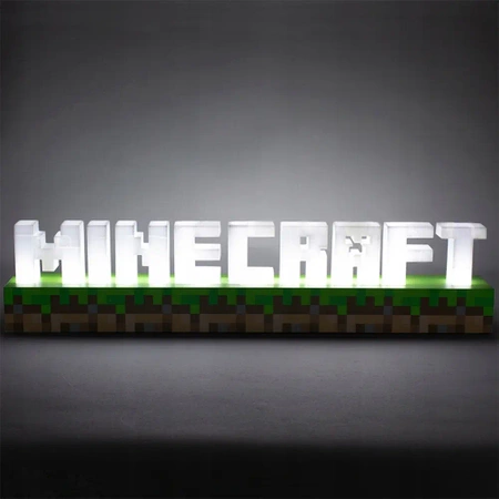 Lampka MINECRAFT ICON LOGO 3D - duża nocna lampa LED