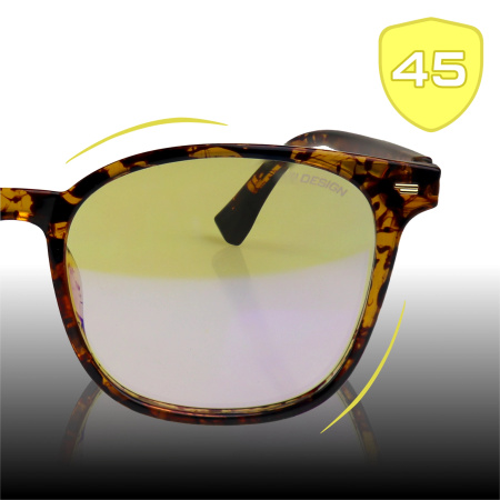 Computer Glasses Blocking 45% Blue Light, Anti-Blue Light, Black Case