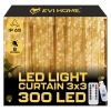 LED LIGHT CURTAIN 3x3 300 CHRISTMAS TREE LIGHTS WARM GARLAND XXL