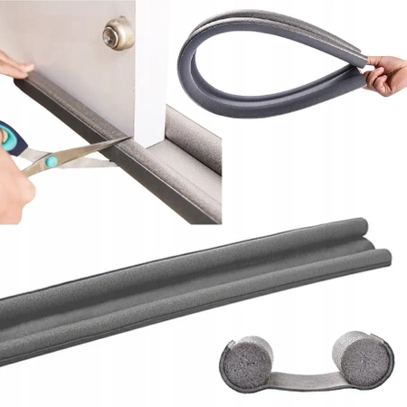 Těsnění dveří, proti průvanu, akustická pěna 95 cm - šedé