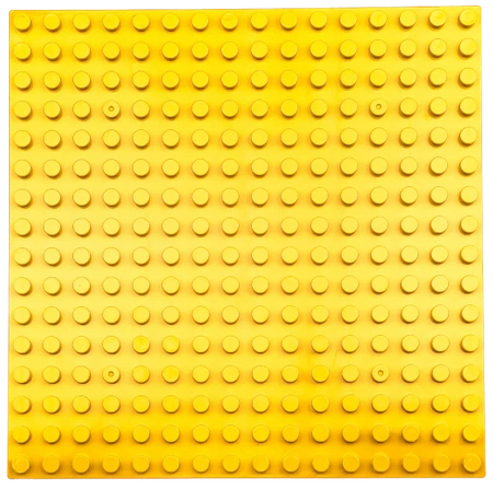 STAVEBNÍ DESKY na LEGO Duplo kostky 16x16 kreativní SADA 5 kusů žlutá