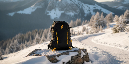 TOURIST BACKPACK TREKKING MOUNTAIN 40L MENS WOMENS STRONG FOR HIKING BLACK