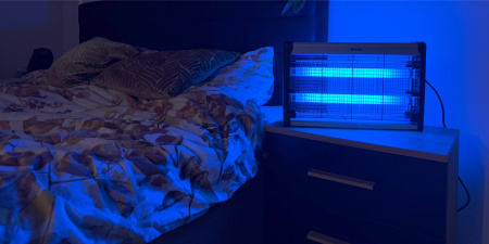 LAMPY NA HMYZY PROTI KOMÁRŮM, MUCHÁM, MOTÝLŮM, HMYZU UV SILNÁ ELEKTRICKÁ NÁSTRAHA XL