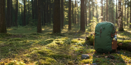 PLECAK TURYSTYCZNY TREKKINGOWY GÓRSKI 25L MĘSKI DAMSKI MOCNY W GÓRY ZIELONY