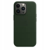Originální kožené pouzdro APPLE iPhone 13 Pro Max - zelené (Sequoia Green) - MM1Q3ZM/A