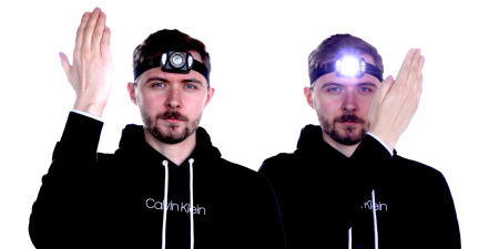 LED ČELOVKA Nabíjecí Výkonná ČELOVÁ SVÍTILNA GESTA USB NightFlare 360lm