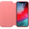 Oryginalne etui APPLE iPhone X XS Skórzane FOLIO - Różowe (Peony Pink) - MRX12FE/A