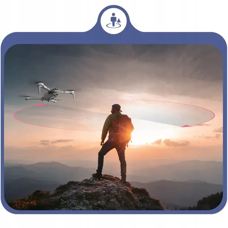 Drone EVI F10 camera 4K HD WIFI toy, hover, range 2km + 3 batteries (3x25 min)