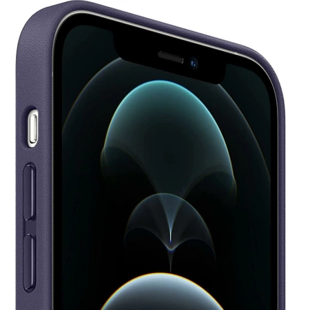 Genuine APPLE Leather Case iPhone 12 Pro Max MagSafe - Purple - MJYT3ZM/A