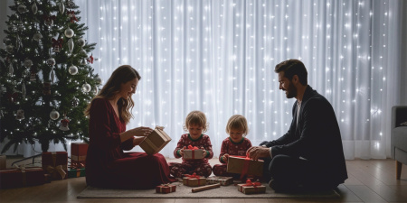 KURTYNA ŚWIETLNA LED 3x3 LAMPKI 300 Świąteczne Choinkowe GIRLANDA ZIMNE XXL