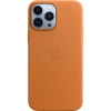 Originální kožené pouzdro APPLE iPhone 13 Pro Max - hnědé (zlatohnědé) - MM1L3ZM/A