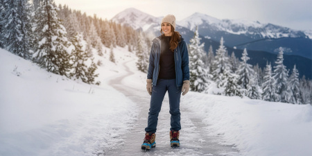 PROTISKLUZOVÉ TURISTICKÉ NÁVLEKY NA OBUV ŘETĚZY HROTY TREKINGOVÉ POUZDRO - 37-40 CRAMPONS PRO+
