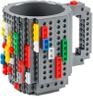 Creative LEGO Brick Mug with Starter Kit - Gray