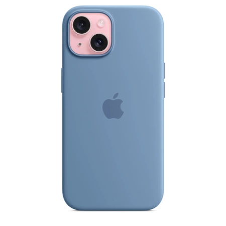 Oryginalne etui APPLE trwała obudowa iPhone 15 MagSafe MT0Y3ZM błękitny - nowe, otwarte opakowanie