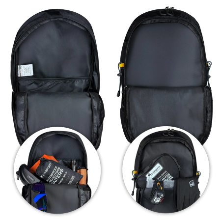 TOURIST BACKPACK TREKKING MOUNTAIN 40L MENS WOMENS STRONG FOR HIKING BLACK