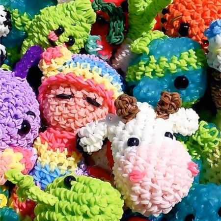 RUBBER BANDS MEGA DIY SET for Making Bracelets XXL Kit 6800 GIFT BOX